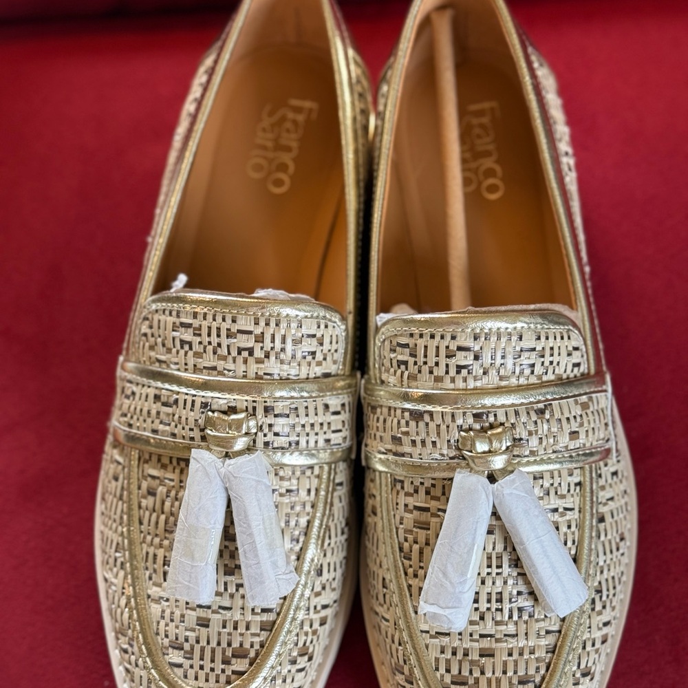 Franco Sarto Gold/Tan Women's Loafers